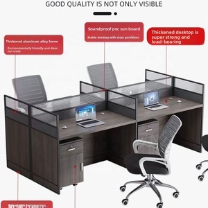 Nuovo Design di Alta Qualità: Postazione di Lavoro per 2 Persone con Scrivania Divisoria Durevole e Schermi Privacy per Uffici <span class=keywords><strong>Open</strong></span> Space - Product Image 4