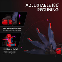 Afrique du Sud Échantillon gratuit Cadeira De Escritorio Chaise de joueur rouge Spider Man 2d Arms Scorpion Chaise de jeu pour la vente de jeux