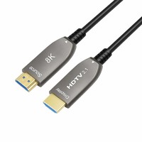 Câble Fibre Optique AOC HDTV 2.1 8K 60Hz 48Gbps Ultra Haute Vitesse Cordon Optique Actif pour Hub Home Cinéma