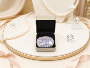 Boîte à musique artisanale Silnek JM37 2-en-1 avec écouteurs Bluetooth et étui de chargement en cristal diamant, écouteurs intra-auriculaires à crochet, <span class=keywords><strong>cadeau</strong></span> - Product Image 6