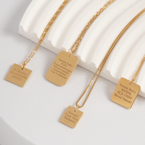 Collar médico personalizado de acero inoxidable con alerta médica, collar con barra de <span class=keywords><strong>alergia</strong></span>, colgante de diseño de Sala, collar con etiquetas de medicina - Product Image 2