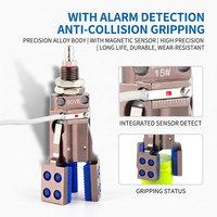 Pince de moulage robotisée à 3 mâchoires avec capteur, pince cylindrique pour moulage par injection, mini-fixation pneumatique ERG3