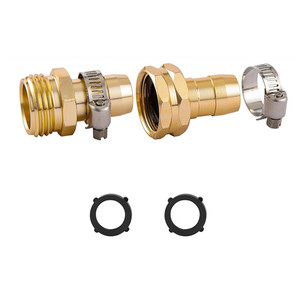 Kit de réparation de raccords de tuyau d'arrosage solides avec colliers de serrage, adapté aux raccords de tuyau d'arrosage de 3, 4, 5 et 8 pouces, raccords mâles et femelles - Product Image 5