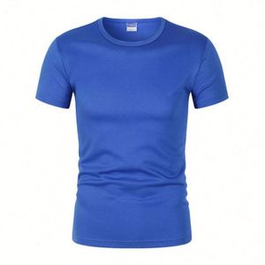 Cheap Blank Men's 100% Polyester Quick Dry Breathable Eco-Friendly T-Shirt Custom Silk Screen Print Front Logo Unisex Sports - Product Image 4