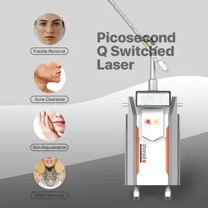 Nova tecnologia 1064 nm 755 nm 532 nm Pico Q comutado laser nd yag pico máquina de remoção de tatuagem preço picossegundo laser