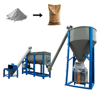 Machine de mélange de mortier de sable adhésif pour carreaux de céramique en plâtre de stuc sec pour la fabrication de mortier avec emballage/ligne de production de mortier sec