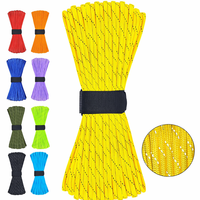 Cordons de parachute réfléchissants haute visibilité 550 Paracord 4 mm 7 brins Type III pour le camping, la survie, la randonnée, la tente tactique, la pêche