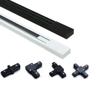 high quality black color 2 wire led track rail