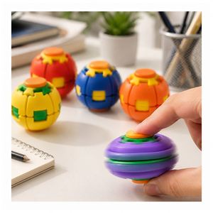 Portable Mechanical Gear Orb Stress Reducer Hand Spinner Toy Smooth Glide Office Student Gift Distribution <b>Pack</b> - Product Image 6