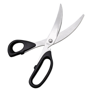 Stainless Steel Barbecue <b>Scissors</b> Black Elbow Shape Multipurpose <b>Kitchen</b> Tool For Household BBQ Use Durable Design - Product Image 1