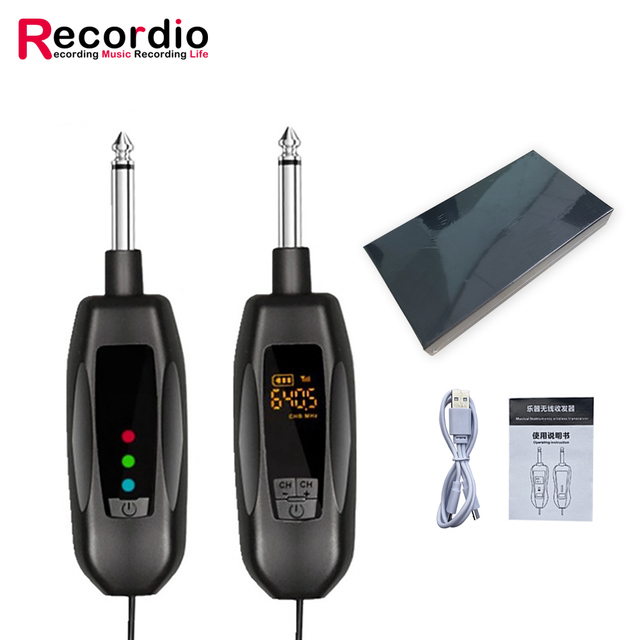 GAW-A8 Professional Guitar Pickup Wireless Transmitter Microphone Instrument Bass System Use Distance 50 Meters