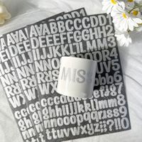 Autocollant de lettres, feuille d'or, 50 pièces, bon marché, pour planificateur nombres, chic, vente en gros
