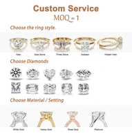 Bague de fiançailles et de mariage en or 14k 18k avec diamant ovale cultivé en laboratoire certifié IGI VVS CVD, sur mesure en usine, 1 à 5 carats, 3/4 carat