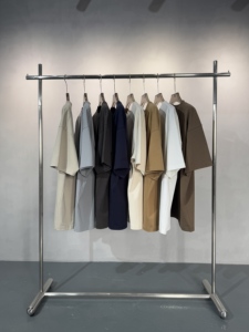 Новый стиль высокое качество 350 грамм толстый воротник на заказ чистый 100% органический хлопок простая футболка тяжелый вес роскошные мужские футболки - Product Image 2