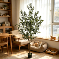 Nouvelle conception de décoration de mariage, arbres artificiels, faux bonsaïs d'olivier en pot, décoration de baby shower, arrangements floraux d'intérieur et d'extérieur