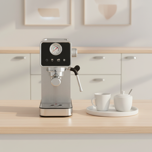 Macchina per Caffè Espresso Elettrica Semiautomatica 1350 W con Funzione Pre-Infusione per Casa e Hotel - Product Image 2