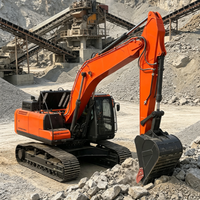 Excavatrice sur chenilles de 22 tonnes avec grande benne, EURO V, fournisseur officiel