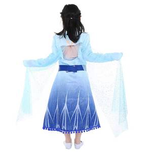 HP <b>Elsa</b> Sequins Long Sleeve Frock Skirt Gown <b>for</b> <b>Kids</b> Girl Party <b>Dress</b> - Product Image 3