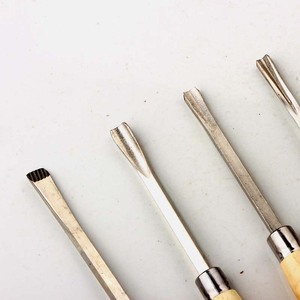 Wood Carving Chisel Set 6 Pc Carbon Steel Straight Edge Woodworking Tools With Styrax Handle - Product Image 1