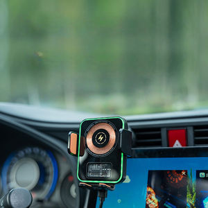 Chargeur sans fil Smart Auto Sensing Car Phone Holder Dashboard Windshield Hands-Free Driving with Anti-Slip Anti-Shake Features - Product Image 4