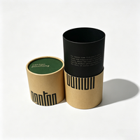 Emballage en tube de papier kraft de qualité alimentaire hermétique OEM ODM, impression personnalisée, boîte ronde pour thé au citron