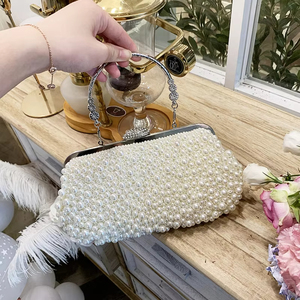 Bolso <span class=keywords><strong>de</strong></span> mano <span class=keywords><strong>de</strong></span> perlas <span class=keywords><strong>de</strong></span> lujo al por mayor <span class=keywords><strong>para</strong></span> mujer bolso <span class=keywords><strong>de</strong></span> noche elegante <span class=keywords><strong>para</strong></span> fiestas - Product Image 1
