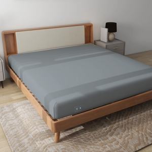 Couvre-lit de mise à la terre en coton pur argenté taille Queen, drap de mise à la terre avec logo personnalisé, produit naturel pour un sommeil sain et énergétique - Product Image 1