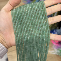Perles en pierres précieuses naturelles facettées carrées en gros, 3 mm, rubis, jade et aventurine, perles en vrac pour la fabrication de bijoux et les fournitures d'artisanat DIY