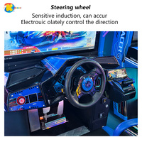 Machine d'arcade de course automobile de divertissement, simulateur de conduite de voiture à monnayeur