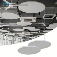 Panneaux acoustiques suspendus décoratifs personnalisés, dalles de plafond acoustiques, nuages acoustiques, déflecteurs, nuages acoustiques en feutre, plafond en fibre de verre