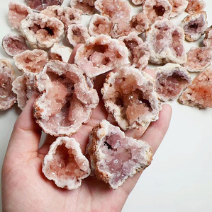 Bán buôn Chất lượng cao mẫu khoáng Nguyên Hồng thạch anh tím cụm Rose Quartz pha lê geode mẫu - Product Image 4