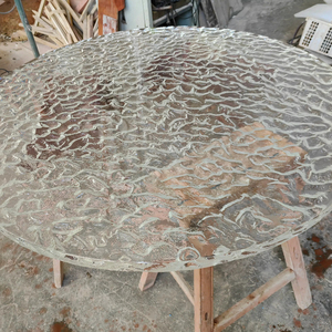 カスタム氷パターン固体ガラスブロックテクスチャ壁タイル外装 & 仕切り壁 (透明インド/屋外) - Product Image 6