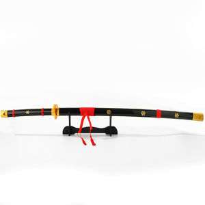 Pedang <span class=keywords><strong>Cosplay</strong></span> Roronoa <span class=keywords><strong>Zoro</strong></span> Real Anime Jepang 100 CM Katana pedang mainan untuk anak-anak - Product Image 1