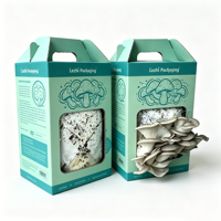 Coffrets cadeaux écologiques pour kits de culture de champignons, boîtes d'emballage biodégradables en papier pour la culture de champignons