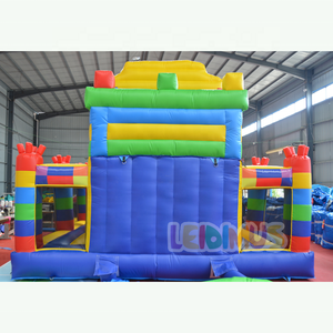 Inflatable khối xây dựng thư bị trả lại nhà Combo trượt sân chơi trẻ em ngoài trời Inflatable Trampoline bouncy lâu đài cho trẻ em - Product Image 6