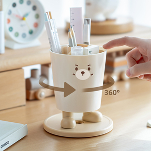 OEM/ODM вращающийся держатель для карандашей Съемная перегородка канцелярский стол органайзер для хранения милый держатель для ручек - Product Image 3