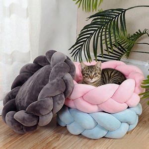 <span class=keywords><strong>Camas</strong></span> para mascotas (perros <span class=keywords><strong>y</strong></span> gatos) personalizables, tejidas a mano, suaves, cómodas, extraíbles, lavables a máquina, venta al por mayor, DEM/DOM disponible. - Product Image 2