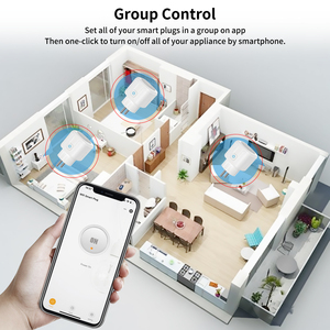 Tuya cuộc sống thông minh Alexa điều khiển bằng giọng nói EU <span class=keywords><strong>wifi</strong></span> thông minh cắm điện ổ cắm 16A/20A với ổ cắm màn hình chức năng thời gian - Product Image 3