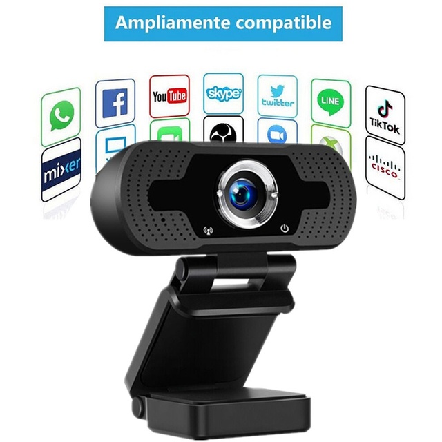 1080P HD Webcam with Microphone Computer Camera USB Plug Play for Desktop Laptop Video Conference Streaming Online Learning