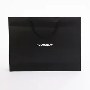 Partycool bolsa de papel revestida, logotipo personalizado bolsas de regalo saco de presente para compras