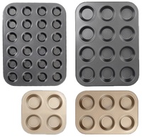 Fabrik-Großhandel Bestseller 6-Fach Kohlenstoffstahl Muffin-Cupcake-Backform für Heimküche und Backen
