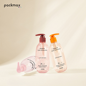 250ml Round High Beauty Body Lotion Bottle with Pump - Cross Border Hot Sale <b>Hand</b> Soap <b>Shower</b> Gel Container Custom - Product Image 5