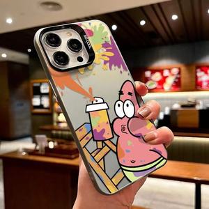 Custodia per Cellulare iPhone 16 Pro Max Graffiti <span class=keywords><strong>Spongebob</strong></span> per iPhone 15 14 13 12 Pro Max Custodia Antiurto per Cellulare - Product Image 4