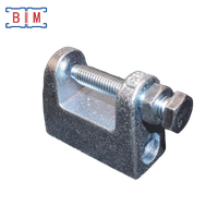 Abrazadera de Viga Tipo C Ajustable para Canal Unistrut de Acero al Carbono Galvanizado Maleable, BIM BIM3035, Diámetro de 0.2-2.5 Pulgadas