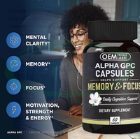 Ausreson Concentration Alpha Brain Premium Nootropic Capsule Supplément Focus Bonne Mémoire Alpha Brain Capsules