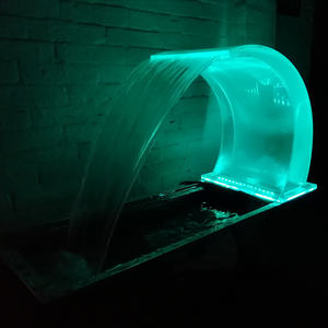 Colorfalls a éclairé le <span class=keywords><strong>rideau</strong></span> mené d'intérieur de cascade de fontaine d'eau de Weir de cascades - Product Image 1