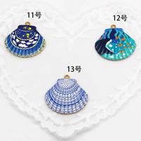 Collection d'été : Pendentif style Océan et Mer, Breloque Étoile et Coquillage FMSCM-12 – Accessoires Bohèmes Colorés pour la Fabrication de Colliers et les Vacances