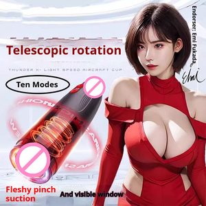 RENDS Copa Vibradora Telescópica en Espiral con Ventosa, Copa de Avión Eléctrica Totalmente Automática para Hombre, Juguete Sexual para Adultos - Product Image 4