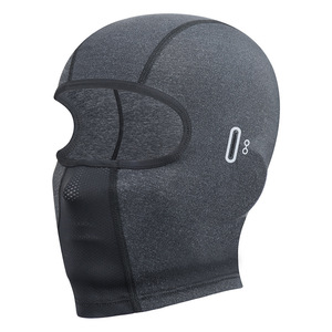 Cagoule de protection unisexe respirante et imperméable pour cyclisme et activités de plein air, gris, style long, avec tour de tête réglable - Product Image 3