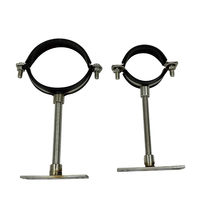 Kit de suspension de tuyau en acier inoxydable 304 avec revêtement EPDM, tige filetée avec plaque de fixation pour tuyau de drainage